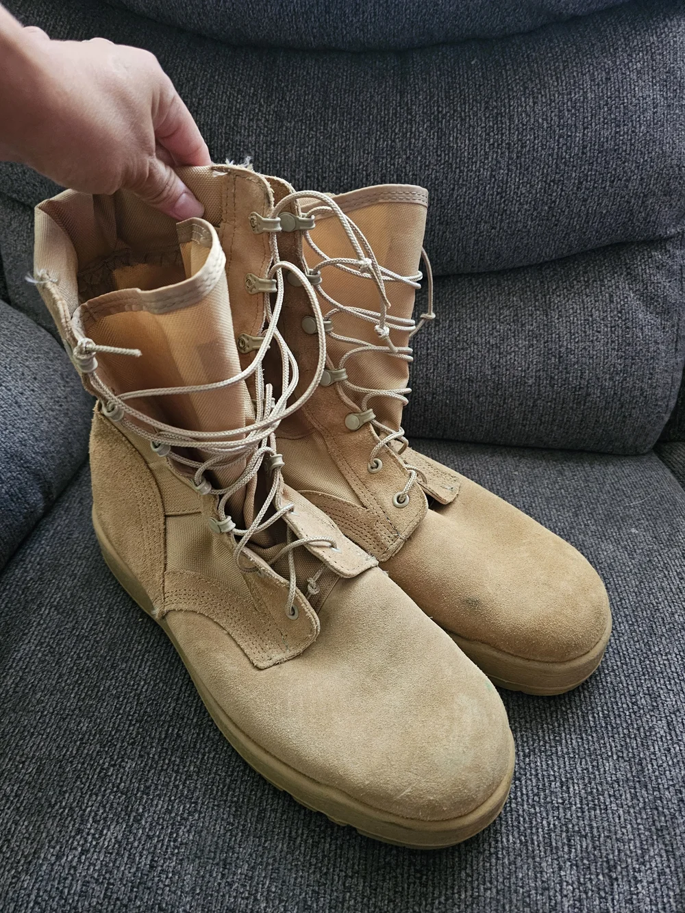 Vibram Men's Desert Tactical Boots - Beige/Tan